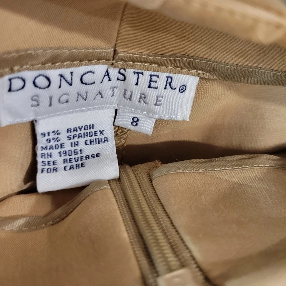 Doncaster Camel Colored Brown Bootcut Pants